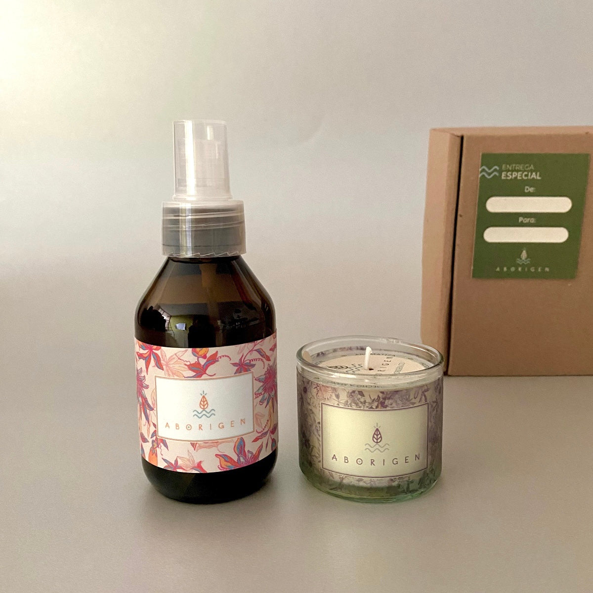 Set Vela y Agua de Linos Mini