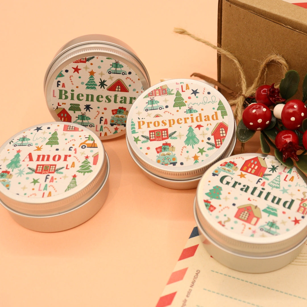 Set x 4 Mini Velas - Deseos de Navidad